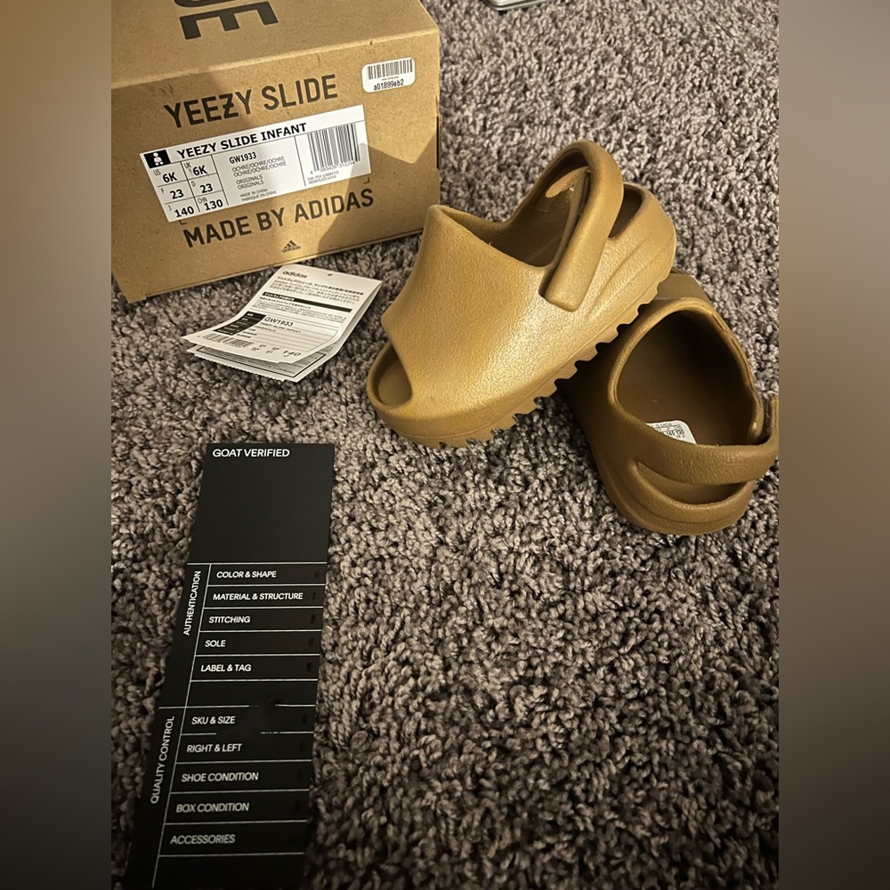 Infant Yeezy Slide 6c Ochre